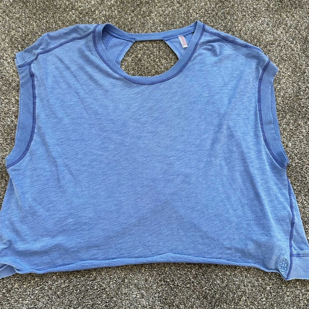 Free people movement. Cutout back  distressed look. Oversized.